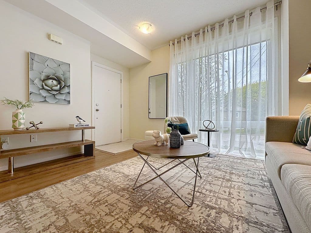 Listing photo of 1 bedroom condo townhouse in Toronto W08 at 26 Fieldway Road.
